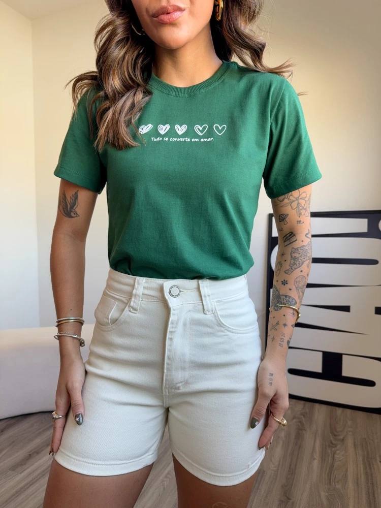 TUDO SE CONVERTE EM AMOR- COR VERDE