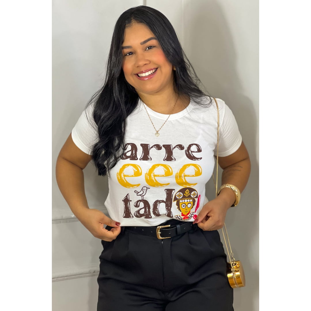 ARRETADA - ALGODÃO PREMIUM - BRANCA 