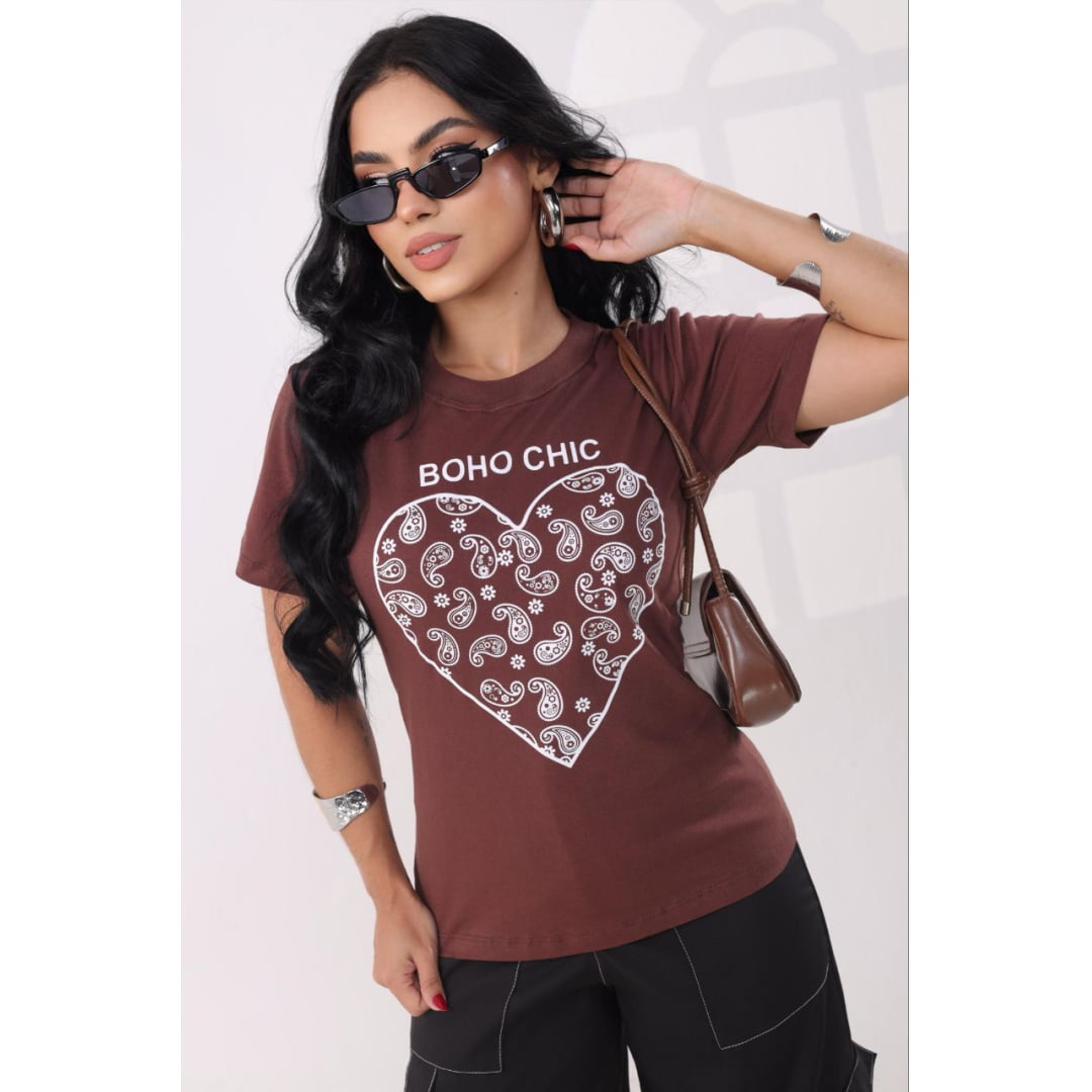 Boho Chic- Cor Marrom Boho Chic- Cor Marrom