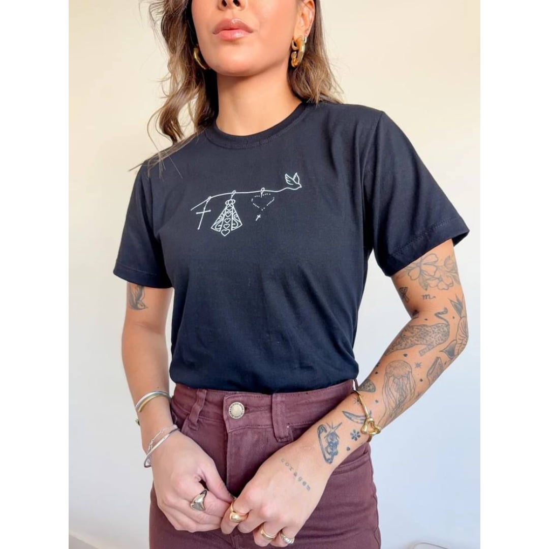 T-SHIRT BENÇÃO - COR PRETO
