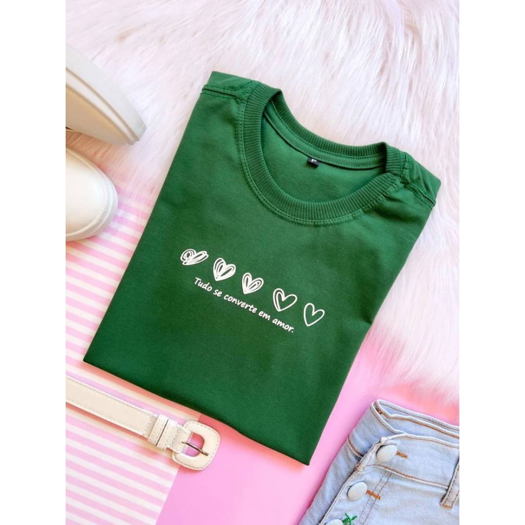 TUDO SE CONVERTE EM AMOR- COR VERDE
