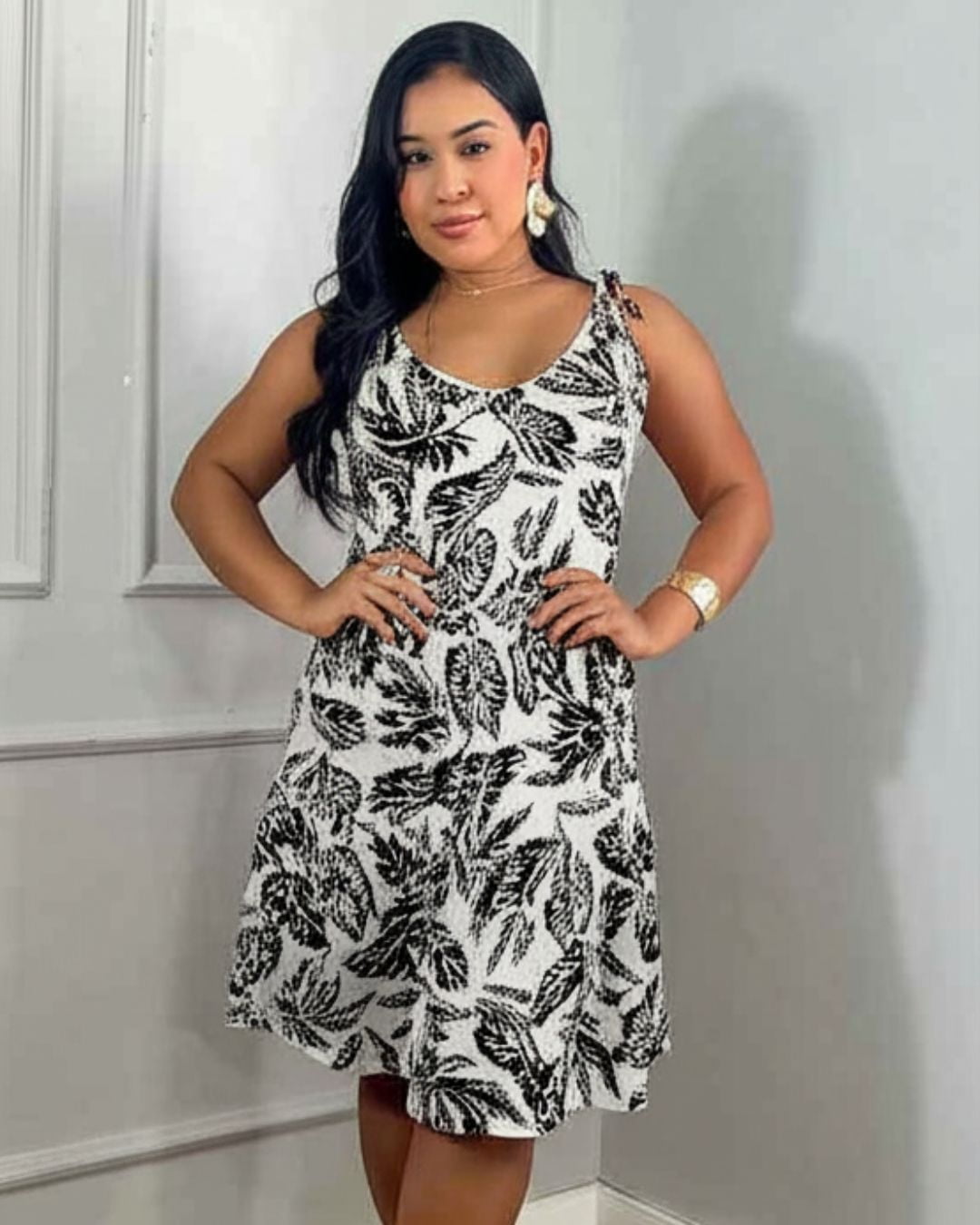VESTIDO FLORIDO VERMELHO